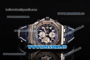 Audemars Piguet Royal Oak Offshore Chrono Blue Themes Swiss Valjoux 7750 Automatic Steel Case with Blue Dial Blue Leather Strap and White Arabic Numeral Markers (JF)