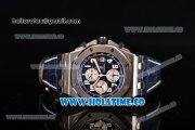 Audemars Piguet Royal Oak Offshore Chrono Blue Themes Swiss Valjoux 7750 Automatic Steel Case with Blue Dial Blue Leather Strap and White Arabic Numeral Markers (JF) Audemars Piguet Royal Oak Offshore Chrono Blue Themes Swiss Valjoux 7750 Automatic Steel Case with Blue Dial Blue Leather Strap and White Arabic Numeral Markers (JF)