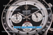 Rolex Daytona Vintage Edition Miyota Quartz Steel Case with Black Dial Dot Markers and Nylon Strap (GF)