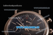 IWC Portofino Chrono Swiss Valjoux 7750 Automatic Steel Case with Blue Dial and Stick Markers