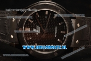 Hublot Classic Fusion 9015 Auto PVD Case with Black Dial and Black Leather Strap