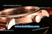 A.Lange&Sohne Saxonia Miyota Quartz Rose Gold Case with Stick Markers and Brown Dial