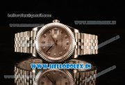 Rolex Datejust 37mm Swiss ETA 2836 Automatic Steel Case with Jubilee Steel Bezel Sliver Dial Diamond Steel Bracelet