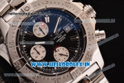 Breitling Avenger Chrono Swiss Valjoux 7750-SHG Automatic Stainless Steel Case with Stainless Steel Strap and Black Dial