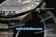 Rolex Submariner Bamford GMT Asia 2813 Automatic PVD Case/Bracelet with Black Dial and White Markers