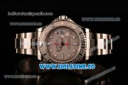 Rolex Yachtmaster I Clone Rolex 3135 Automatic Full Steel with Silver Dial and White Markers (J12)