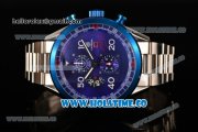 Tag Heuer Carrera Calibre 1887 50th Anniversary Limited Edition Miyota OS20 Quartz Full Steel with Blue Dial and Arabic Numeral Markers