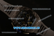 Richard Mille RM 011 Felipe Massa Chronograph Japanese Miyota 9015 Automatic Carbon Fibera Case with Skeleton Dial Arabic Numeral Markers and Carbon Fiber Strap (KV)