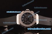 Hublot Big Bang Swiss Valjoux 7750 Automatic Steel Case with Black Dial - Black Rubber Strap