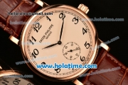 Patek Philippe Calatrava 2813 Automatic Rose Gold Case with Beige Dial and Arabic Numeral Markers