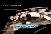 Rolex Daytona II Chrono Swiss Valjoux 7750 Automatic Full Steel with Black Dial and White Stick Markers (JF)