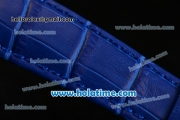 Vacheron Constantin Historiques Toledo Miyota Quartz Steel Case with Stick Markers and Blue Dial