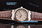 Audemars Piguet Royal Oak Swiss ETA 2824 Automatic Steel Case with White Dial and Stick Markers