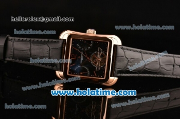 Vacheron Constantin Historiques Toledo Tourbillon Asia ST25 Automatic Rose Gold Case with Black Dial and Stick/Arabic Numeral Markers