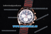 Tag Heuer Formula 1 Miyota Quartz Rose Gold Case with Stick Markers Black Dial and Black Nylon Strap