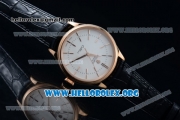 Rolex Cellini Time Clone Rolex 3132 Automatic Rose Gold Case with white Dial Stick Markers and Black Leather Strap - 1:1 Origianl (BP)