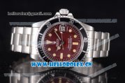 Rolex Tropical Red Submariner Vintage Asia 2813 Automatic Stainless Steel Case/Bracelet Red Dial and Dot Markers