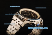 Breitling Bentley Motors Chronograph Swiss Valjoux 7750 Automatic Movement Full Steel with Brown Dial and Stick Markers