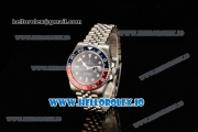 Rolex GTM-Master II 2836 Automatic Steel Case with Blue Dial Dots Markers and Steel Bracelet