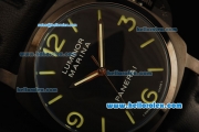 Panerai Luminor Marina Automatic Movement PVD Case with Black Dial and Green Markers