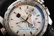 Tag Heuer Carrera 36 Chronograph Miyota Quartz Movement Swiss Coating Case with White Dial and Silver Stick Markers