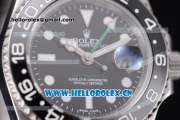 Rolex GMT-Master II Swiss ETA 2836 Automatic Stainless Steel Case/Bracelet with Black Dial and Dot Markers