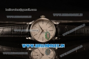 Rolex Cellini Time Swiss ETA 2824 Automatic Steel Case White Dial Stick Markers With Steel Bezel Black Leather Strap