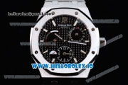 Audemars Piguet Royal Oak Double Time Chrono Asia Automatic Steel Case Black Dial With Stick Markers Steel Bracelet