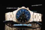 Tag Heuer SLR Chronograph Quartz Movement Full Steel with Blue Dial and Stick Markers