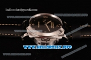 Panerai Luminor Marina 1950 3 Days PAM 359 Clone P.9000 Automatic Steel Case with Black Dial and Black Leather Strap (SF)