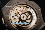 Hublot Big Bang Maradona Chronograph Swiss Valjoux 7750 Automatic Movement Ceramic Case and Bezel with Black Dial and Black Leather Strap-Limited Edition