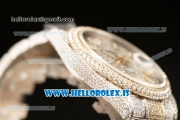 Rolex Day Date II YG Two Tone Case With All Diamond Roman ETA 2836 Auto Best Edition