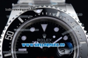 Rolex Sea-Dweller Swiss ETA 2836/Super Swiss ETA 2836/Rolex 3235 Automatic Steel Case/Bracelet with Black Dial White Dot Markers - 1:1 Original (BP)