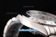 Rolex Daytona II Automatic Movement Silver Case with White Dial and White Stick Marker-SS Strap