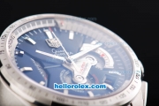 Tag Heuer Grand Carrera Calibre 36 Swiss Valjoux 7750 Automatic Movement Full Steel with Stick Markers and Black Dial