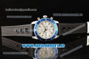 Breitling SuperOcean Heritage Swiss Valjoux 7750 Automatic Steel Case White Dial With Stick Markers Black Rubber Strap (JH)