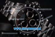 Rolex Daytona Clone Rolex 4130 Automatic PVD Case/Bracelet with Black Dial and Arabic Numeral Markers (BP)