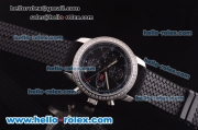 Chopard Mille Miglia GMT Automatic Diamond Bezel and Black Dial and Black Rubber Strap