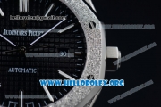 Audemars Piguet Royal Oak 41MM Asia Automatic Steel Case with Black Dial and Steel Bracelet (EF)