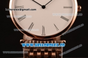 Longines La Grande Classique SWISS QUARTZ Rose Gold Case with White Dial and Rose Gold Bracelet