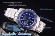 Rolex Submariner Super Clone Rolex Super 3135 Full Steel with Blue Ceramic Bezel and Blue Dial-1:1 Original (LF)