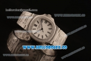 Patek Philippe Nautilus Miyota 9015 Automatic Diamonds/Steel Case with White Dial and Stick Markers (AAAF)