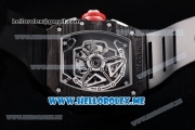 Richard Mille RM 11-03 Swiss Valjoux 7750 Automatic PVD Case with Skeleton Dial and Black Rubber Strap Arabic Numeral Markers