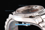 Rolex Datejust II Oyster Perpetual Automatic Movement Khaku/White Dial with White Stick Marker and SSband