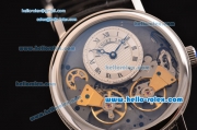 Breguet Classique Complications Tourbillon ST33 Automatic Steel Case with Black Leather Strap