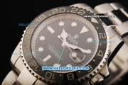 Rolex GMT Master II Swiss ETA 2836 Automatic Movement Full Steel with Black Dial - Ceramic Bezel