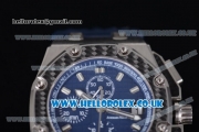 Audemars Piguet Royal Oak Offshore Juan Pablo Montoya Chrono Swiss Valjoux 7750 Automatic Steel Case with Blue Dial Stick Markers and Blue Leather Strap (J12)