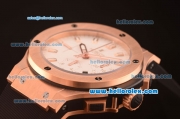 Hublot Big Bang Hub4100 Rose Gold Case with White Dial and Black Rubber Strap-1:1 Original