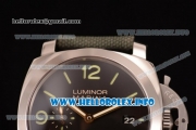 Panerai Luminor Marina 1950 3 Days PAM 392 Clone P.9000 Automatic Steel Case with Black Dial and Army Nylon Strap (KW)