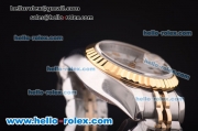 Rolex Datejust Oyster Perpetual Automatic Two Tone with Gold Bezel,White Dial and Gold Roman Marking-Lady Dize